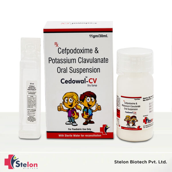 Cefpodoxime Proxetil 50 mg + Potassium Clavulanate 31.25 mg Syrup
