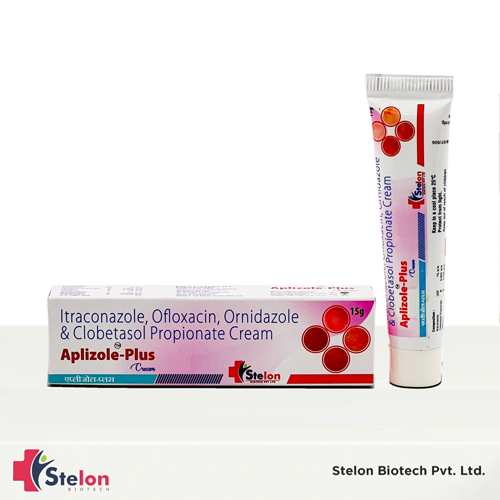 Itraconazole, ofloxacin, ornidazole, and clobetasol Propionate cream