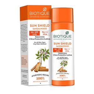 Biotique Bio Sandalwood 50+ SPF UVA/UVB Sunscreen for Face