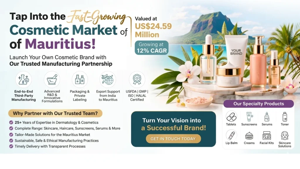 cosmetic manufacturer in Mauritius,