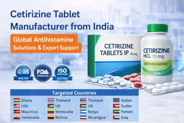 Cetirizine Tablet Manufacturer from India