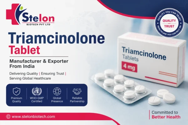 Triamcinolone Tablet Manufacturer & Exporter From India