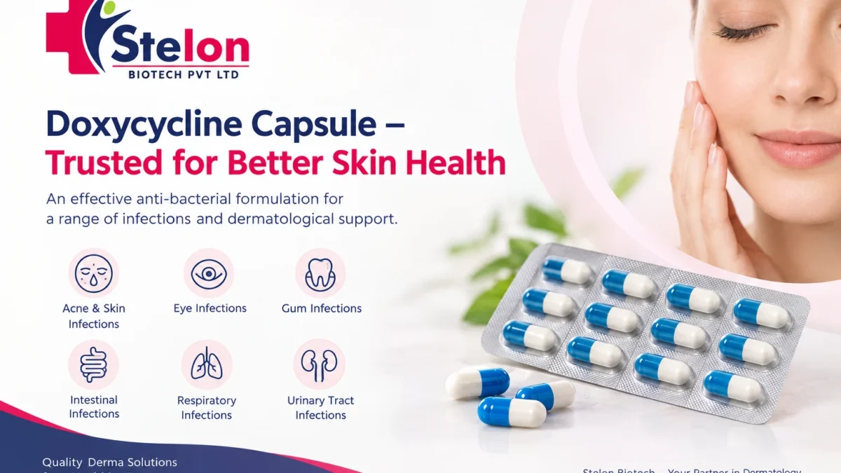 Best Doxycycline Capsule Manufacturer in India- Stelon Biotech