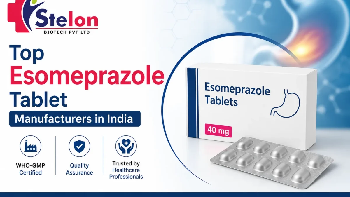 Top 10 Esomprozole tablet manufacturers by Stelon Biotech